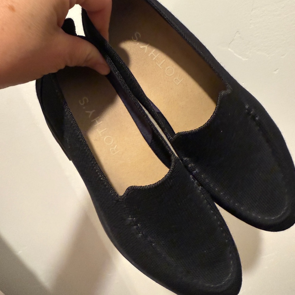 Rothy's The Lug Loafer in Onyx Black Size 7